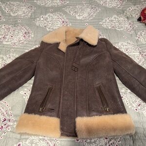 Men’s Brown Shearling Jacket